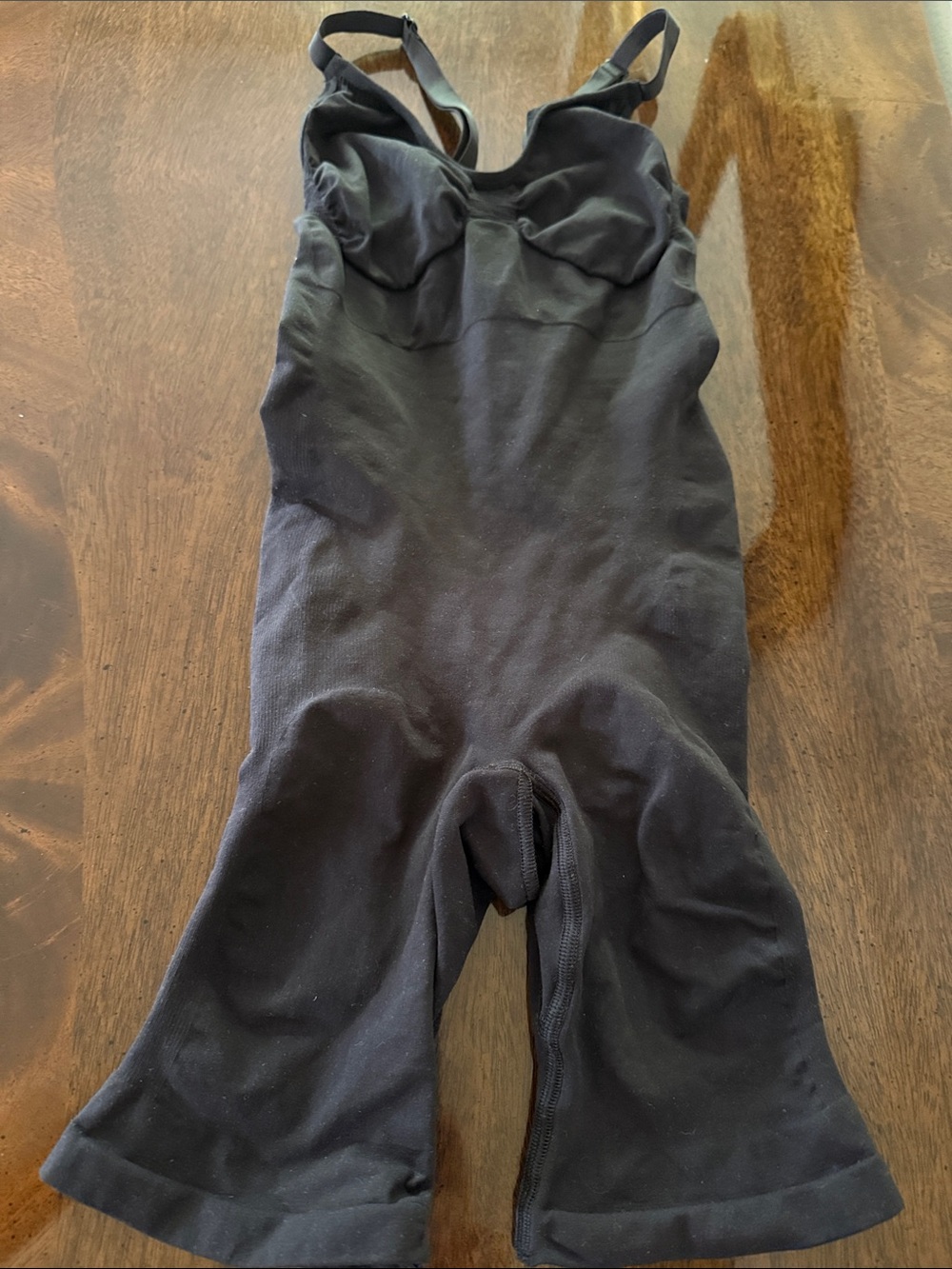 SKIMS Black Stretch Shaping Bodysuit L XL